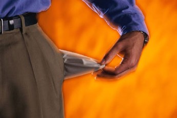Man Turning Out Pocket